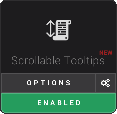 Scrollable Tooltips Mod