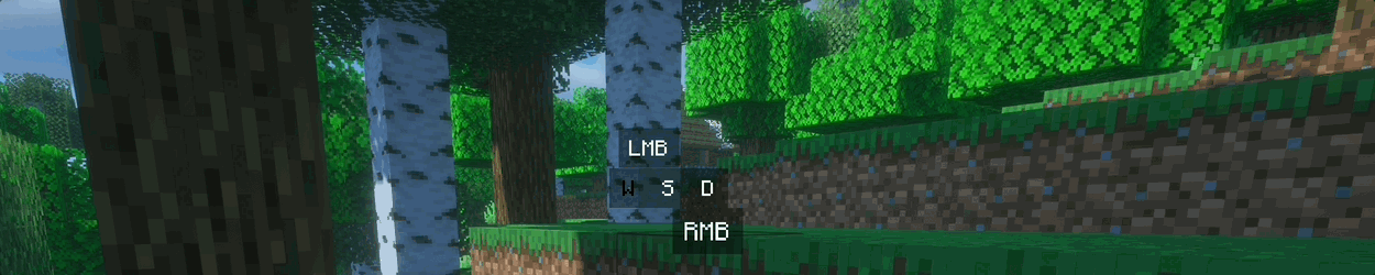 The new Keystrokes Mod animations alongside the Keystrokes Mod HUD being freely positioned on Lunar Client