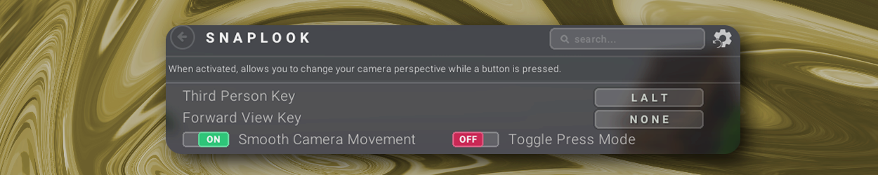 Updated Snaplook Mod settings on Lunar Client
