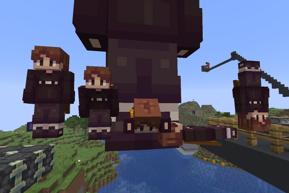 Mannequins in the new Minecraft Update