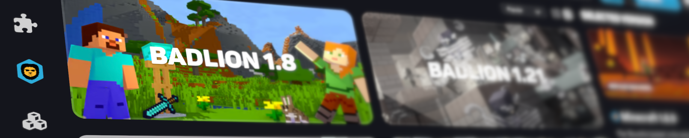 The Badlion version selector inside the Lunar Client Launcher