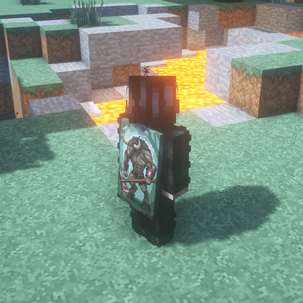 The Minotaur Cloak on Lunar Client
