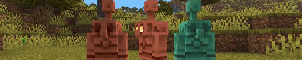 Copper Golem in the new Minecraft Update