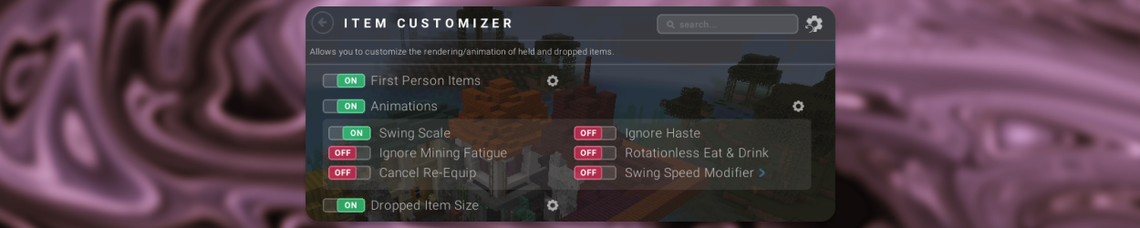Item Customizer Mod on Lunar Client