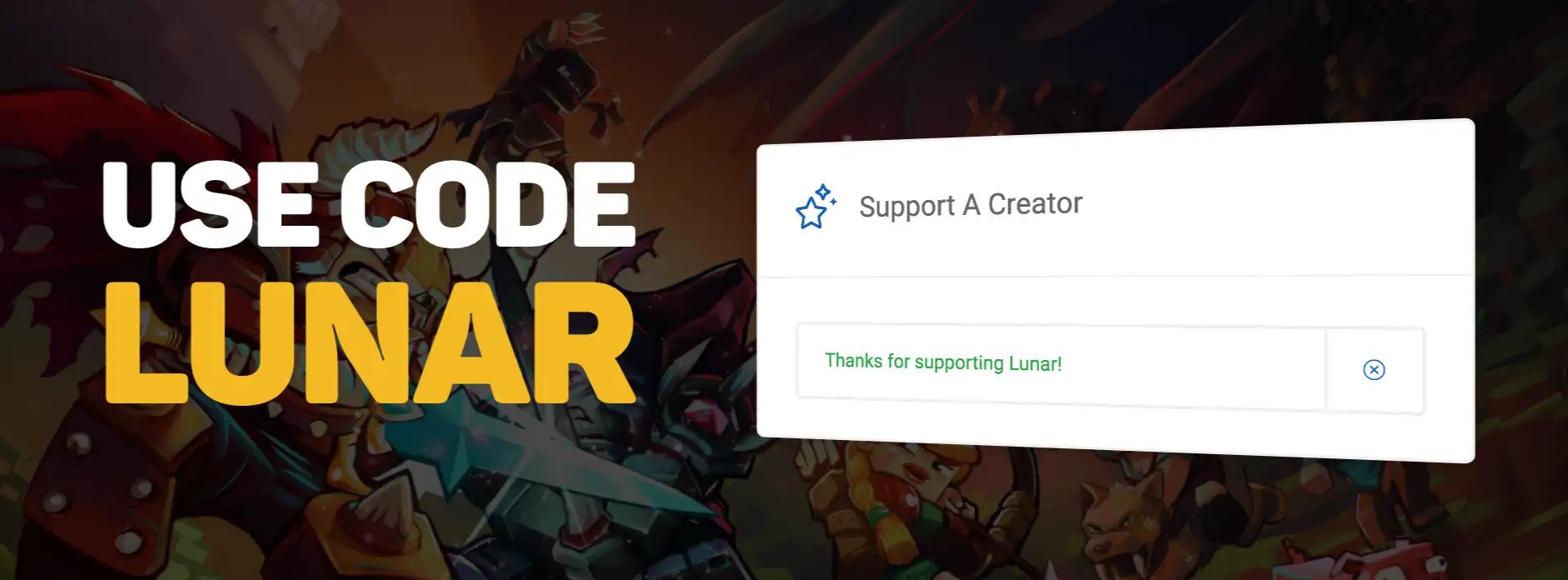 Use code Lunar in the Hypixel store