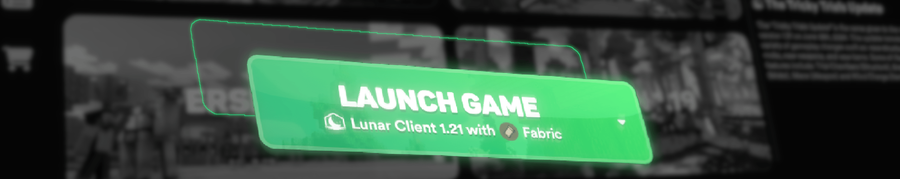 The lunar client launch button in the Launcher