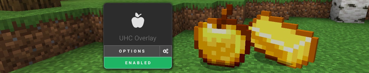 The UHC Overlay Mod on Lunar Client