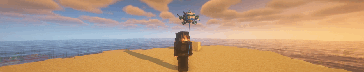 The Space Ship Balloon Cosmetic on Lunar Client