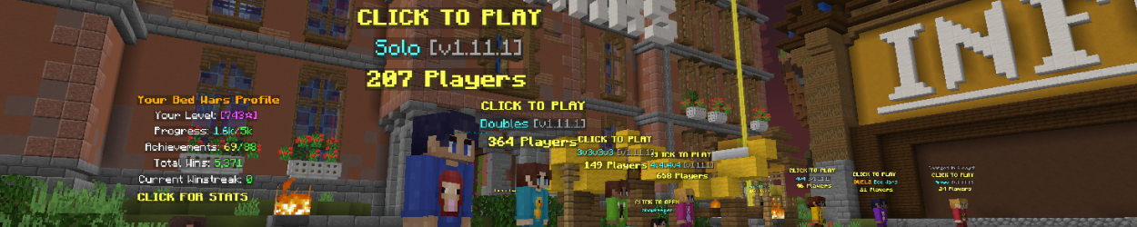 Playing Hypixel Bedwards on Lunar Client
