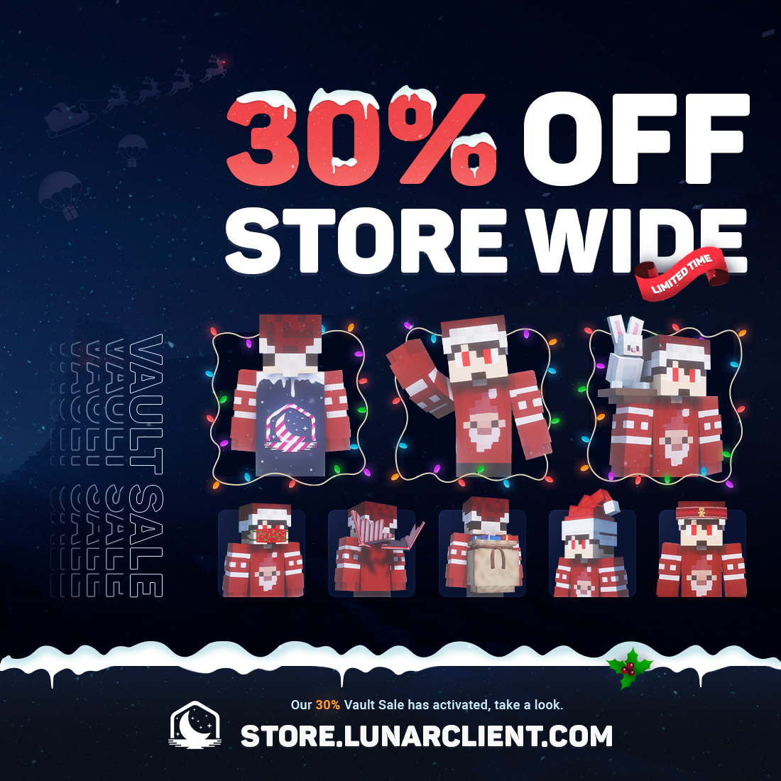 Winter Vault Sale on Lunar Client!