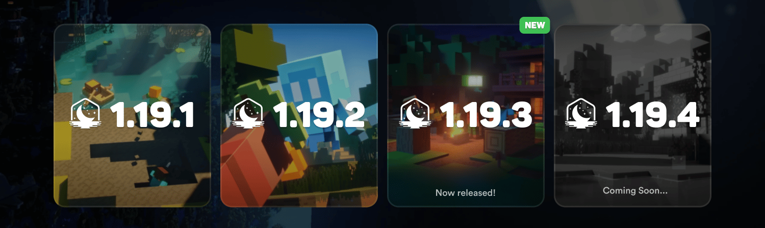 Minecraft 1.19: The Wild Update versions that are supported on Lunar Client!