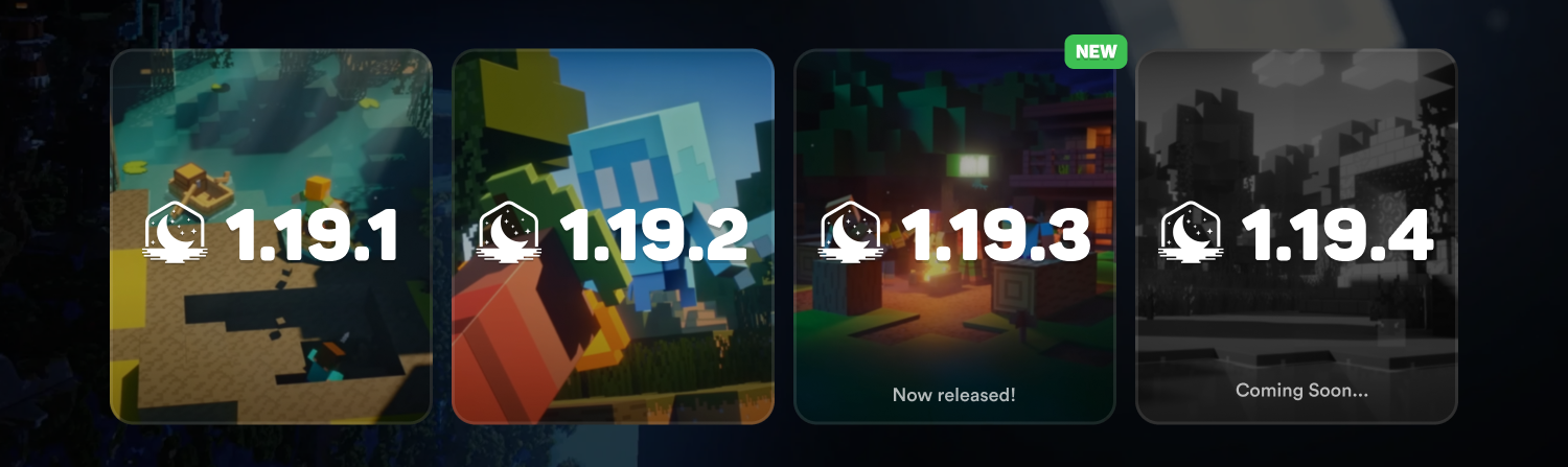 Minecraft 1.19: The Wild Update versions that are supported on Lunar Client!