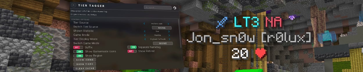 The Tier Tagger Mod on Lunar Client